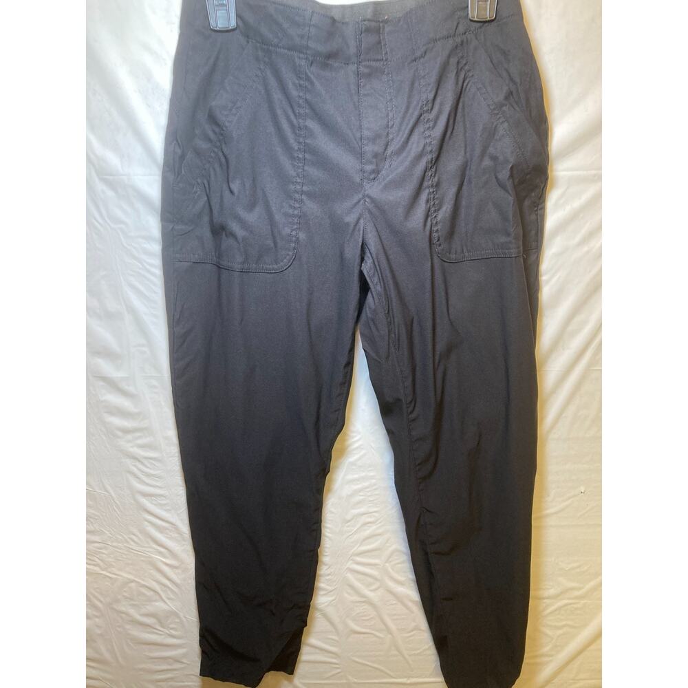 Eddie Bauer Horizon Straight Ankle Pant Hiking Black Pants Pull On Size 6